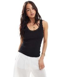 ONLY - Top Senza Maniche Con Finiture - Lyst
