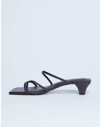 TOPSHOP - Iva Strappy Kitten Heel Mule - Lyst