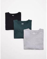 ASOS - Essentials 3-pack Crew Neck T-shirts - Lyst