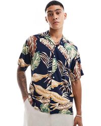 Jack & Jones - Camicia A Fiori Con Colletto Con Rever - Lyst
