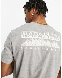 Napapijri - Seba - t-shirt imprimé au dos - Lyst