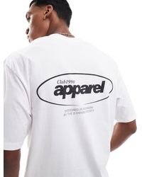 Jack & Jones - Oversized T-Shirt Met 'Apparel' Print Op De Achterkant - Lyst