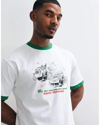 ASOS - Disney Pixar Relaxed Ringer T-Shirt Met Cars-Print - Lyst
