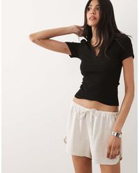 ASOS - Micro Hardloopshort Van Linnenmix - Lyst