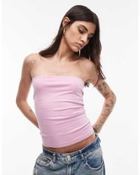 TOPSHOP - Bandeau-Top Met Lange Pasvorm - Lyst