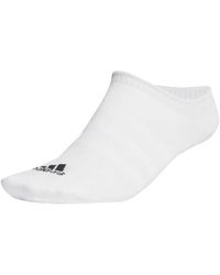 adidas Originals - Pack De 3 Pares De Calcetines Invisibles Blancos Y Negros Thin And Light De - Lyst