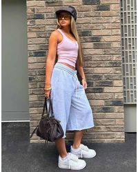 Bershka - Basic Geribbeld Hemdje - Lyst