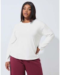Yours Clothing - Long Sleeve Oversized T-Shirt - Lyst