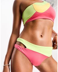Nike - Icon Swoosh Block Cut Out Bikini Bottoms - Lyst