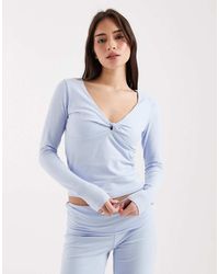Cotton On - Lounge Dreamy Soft Twist Long Sleeve Top - Lyst