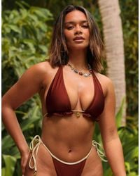 Kulani Kinis - Cinnamon Sugar Halter Bikini Top - Lyst