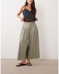ASOS - Tailored Pleated Floaty Culotte - Lyst