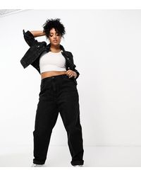 ASOS - Asos Design Curve High Rise Relaxed Mom Jeans - Lyst