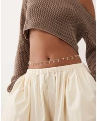 ASOS - Belly Chain With Flower Design - Lyst
