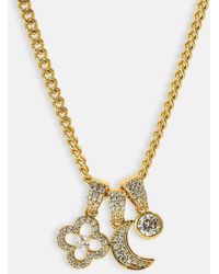 CERNUCCI - Triple Motif & Moon Pendant Necklace - Lyst