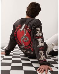 Deus Ex Machina - T-shirt à manches longues avec imprimé dancing ghost - Lyst