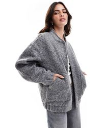 Vero Moda - Slouchy Textured Bomber Jacket - Lyst