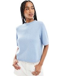 ASOS - Knit Half Sleeve Top - Lyst