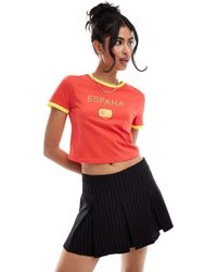 Pieces - Football Baby T-shirt With Spain Graphic - Lyst