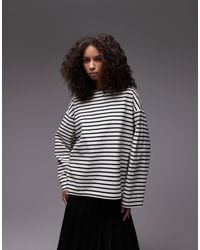 ARKET - Oversized Jersey T-Shirt With Long Sleeved And Split Hem - Lyst