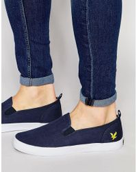 lyle and scott slip on shoes