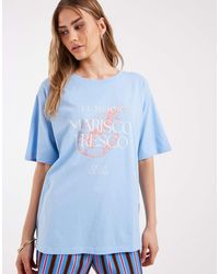 ONLY - Oversized T-Shirt With Seafood Graphic Print - Lyst