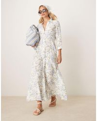 Y.A.S - – maxi-hemdblusenkleid - Lyst