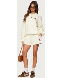 Edikted - Cherry Babe Sweat Shorts - Lyst