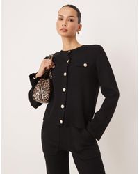 Y.A.S - Gilet d'ensemble boutonné à l'avant en maille - Lyst