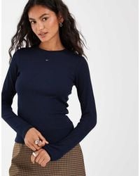 Tommy Hilfiger - Flag Logo Slim Fit Long Sleeve T-shirt - Lyst