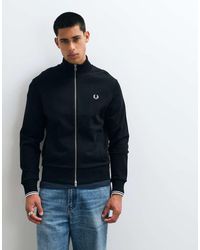 Fred Perry - Zip Through Sweatshirt - Lyst