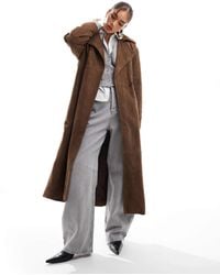 ASOS - – hochwertiger trenchcoat aus wildleder - Lyst