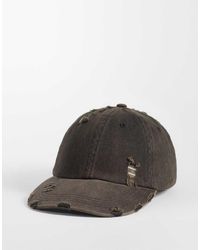 ASOS - Distressed Denim Cap - Lyst