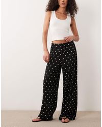 Jdy - Pantalon ample texturé à pois - Lyst
