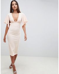 asos cape sleeve dress