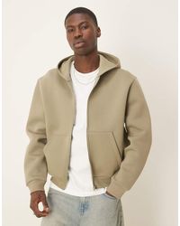 ASOS - Felpa Con Cappuccio Squadrata Oversize - Lyst
