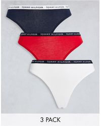 Tommy Hilfiger - 3 Pack Thong - Lyst
