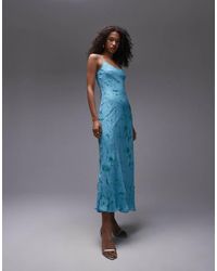 TOPSHOP - Cami Slip Dress With Embroidery And Embellishment - Lyst