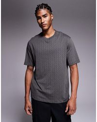 ARMANI EXCHANGE - Short Sleeve All Over Logo T-shirt - Lyst