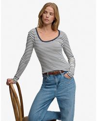 Superdry - – athletic essentials – langärmliges, gestreiftes oberteil - Lyst