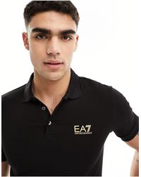 EA7 - Armani Logo Jersey Polo - Lyst