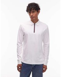 Tommy Hilfiger - Zip Long Sleeve Rugby Polo Shirt - Lyst