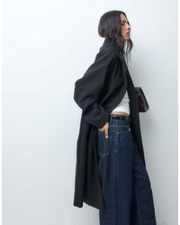 ASOS - Lange Double Breasted Jas - Lyst