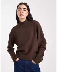 Brave Soul - High Neck Knitted Jumper - Lyst