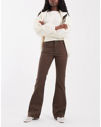 Noisy May - Sallie High Rise Flare Jeans - Lyst