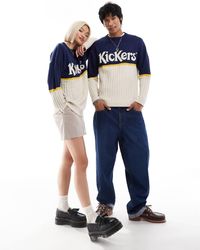Kickers - Unisex Classic Rib Knit Mix Jumper - Lyst
