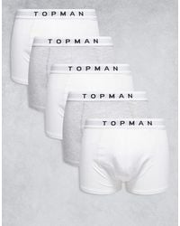 TOPMAN - 5 Pack Trunk - Lyst