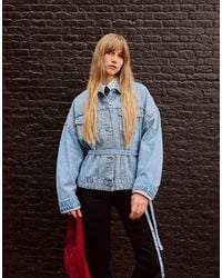 Bershka - Oversize Denim Jacket - Lyst