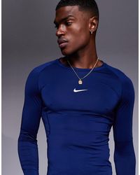 Nike - Nike Pro Training Dri-fit Muscle Fit Long Sleeve Top - Lyst