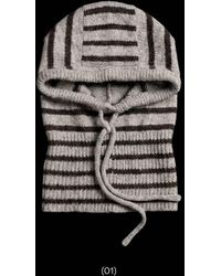 Bershka - Striped Knit Balaclava - Lyst